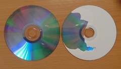 DVD-R-レーベル剥がれ