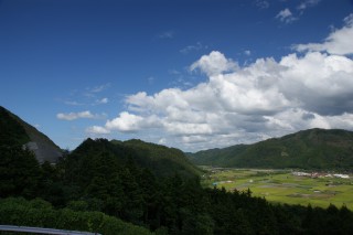 用瀬パーキングエリアからの景色